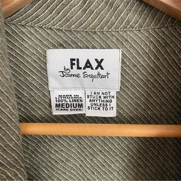 Flax Olive Green Women's Top - Picture 5 of 10
